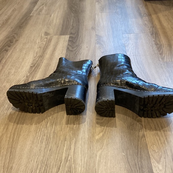 Swedish Hasbeens Black Platform Boots - Picture 7 of 10